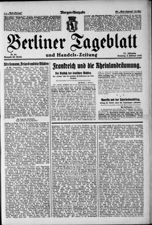 Berliner Tageblatt und Handels-Zeitung vom 05.02.1928