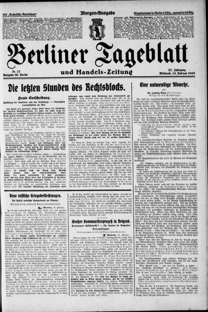 Berliner Tageblatt und Handels-Zeitung vom 15.02.1928