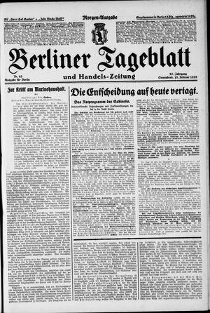 Berliner Tageblatt und Handels-Zeitung vom 18.02.1928