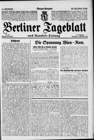 Berliner Tageblatt und Handels-Zeitung vom 26.02.1928