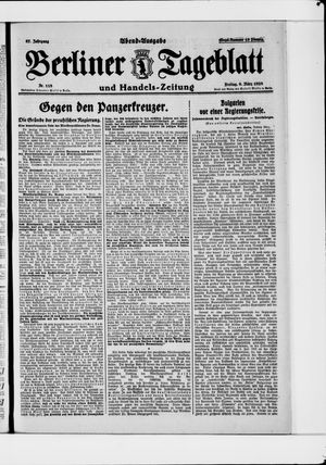Berliner Tageblatt und Handels-Zeitung vom 09.03.1928