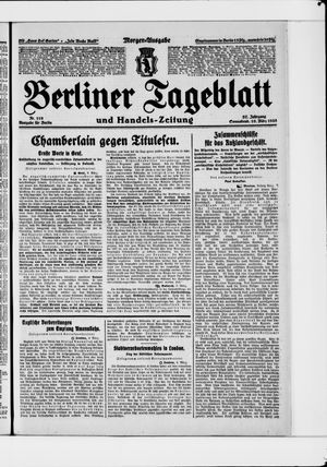 Berliner Tageblatt und Handels-Zeitung on Mar 10, 1928