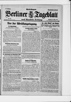 Berliner Tageblatt und Handels-Zeitung vom 14.03.1928