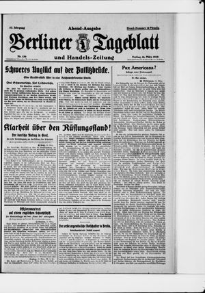 Berliner Tageblatt und Handels-Zeitung on Mar 16, 1928