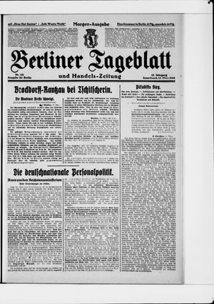Berliner Tageblatt und Handels-Zeitung vom 17.03.1928