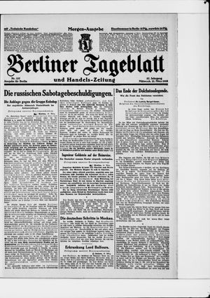 Berliner Tageblatt und Handels-Zeitung vom 21.03.1928