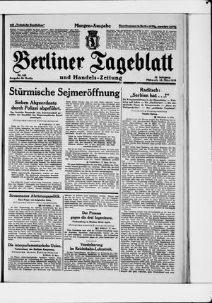 Berliner Tageblatt und Handels-Zeitung vom 28.03.1928
