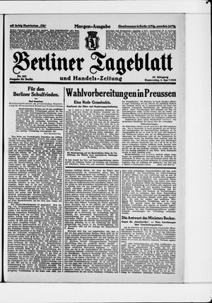 Berliner Tageblatt und Handels-Zeitung vom 05.04.1928
