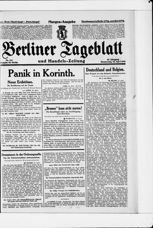 Berliner Tageblatt und Handels-Zeitung vom 26.04.1928