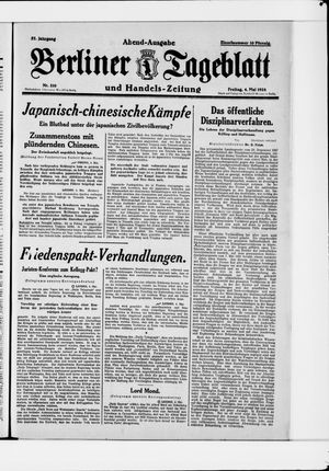 Berliner Tageblatt und Handels-Zeitung vom 04.05.1928