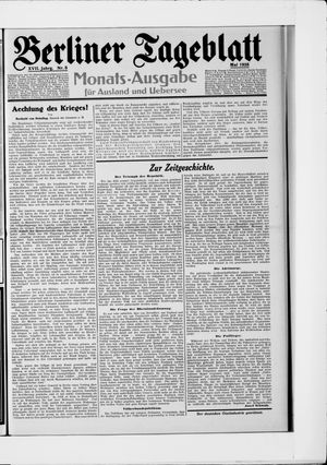 Berliner Tageblatt und Handels-Zeitung vom 07.05.1928