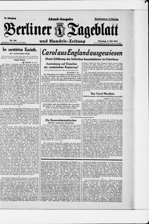 Berliner Tageblatt und Handels-Zeitung vom 08.05.1928