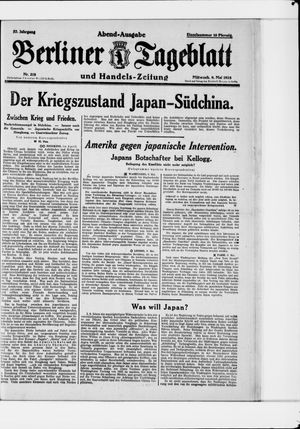Berliner Tageblatt und Handels-Zeitung on May 9, 1928