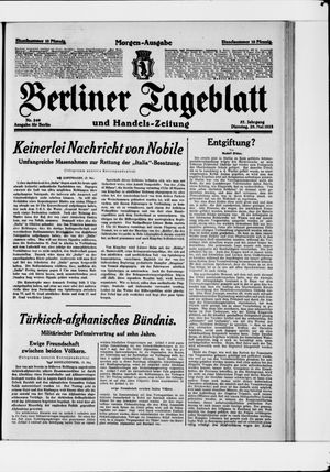 Berliner Tageblatt und Handels-Zeitung vom 29.05.1928