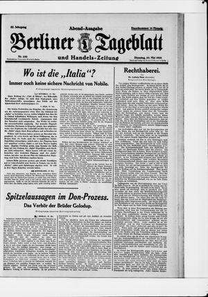 Berliner Tageblatt und Handels-Zeitung vom 29.05.1928