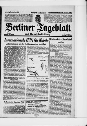 Berliner Tageblatt und Handels-Zeitung vom 01.06.1928