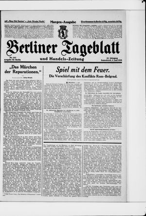 Berliner Tageblatt und Handels-Zeitung vom 02.06.1928