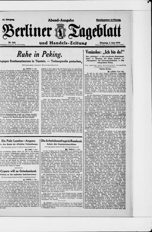 Berliner Tageblatt und Handels-Zeitung vom 05.06.1928