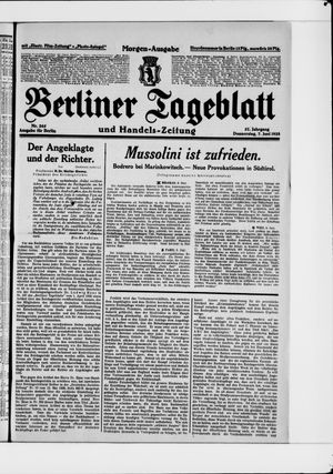 Berliner Tageblatt und Handels-Zeitung vom 07.06.1928