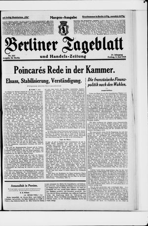 Berliner Tageblatt und Handels-Zeitung vom 08.06.1928