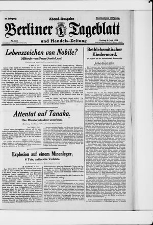 Berliner Tageblatt und Handels-Zeitung vom 08.06.1928
