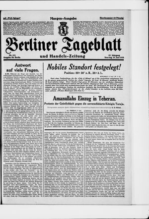 Berliner Tageblatt und Handels-Zeitung vom 10.06.1928