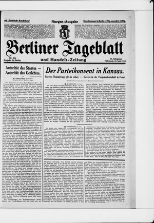 Berliner Tageblatt und Handels-Zeitung vom 13.06.1928