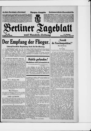 Berliner Tageblatt und Handels-Zeitung vom 21.06.1928