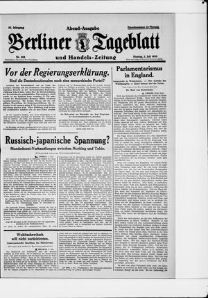 Berliner Tageblatt und Handels-Zeitung on Jul 2, 1928