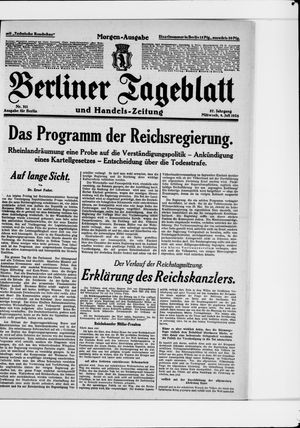 Berliner Tageblatt und Handels-Zeitung vom 04.07.1928