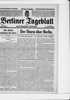 Berliner Tageblatt und Handels-Zeitung vom 05.07.1928