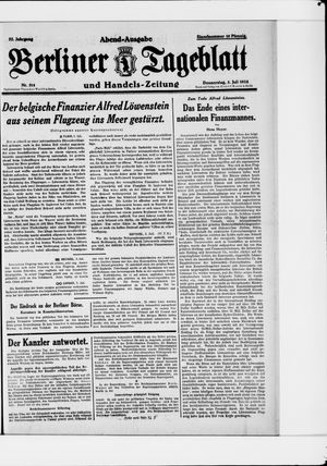 Berliner Tageblatt und Handels-Zeitung vom 05.07.1928