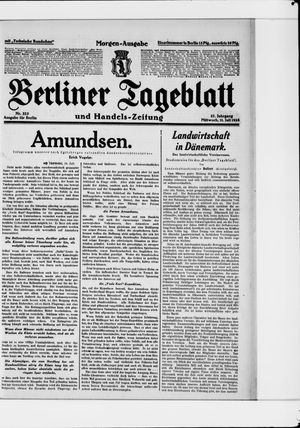 Berliner Tageblatt und Handels-Zeitung vom 11.07.1928