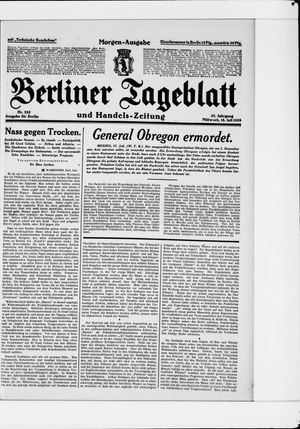Berliner Tageblatt und Handels-Zeitung vom 18.07.1928
