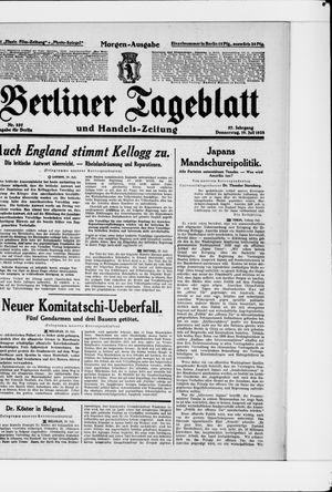 Berliner Tageblatt und Handels-Zeitung vom 19.07.1928