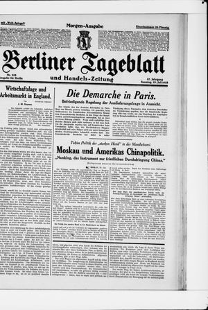 Berliner Tageblatt und Handels-Zeitung vom 29.07.1928