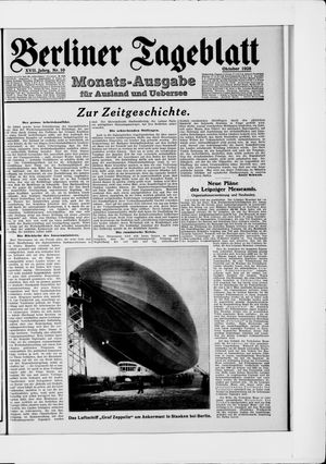 Berliner Tageblatt und Handels-Zeitung vom 01.10.1928