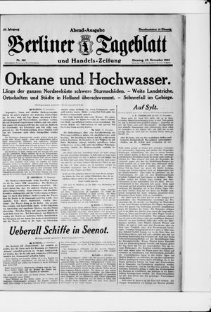 Berliner Tageblatt und Handels-Zeitung vom 27.11.1928