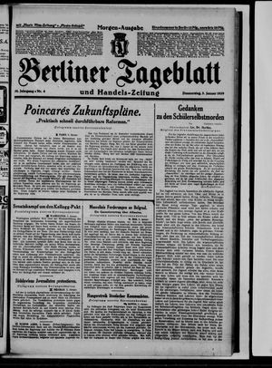 Berliner Tageblatt und Handels-Zeitung vom 03.01.1929