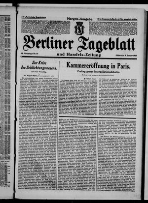 Berliner Tageblatt und Handels-Zeitung vom 09.01.1929