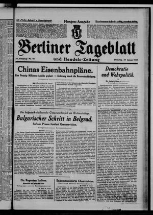 Berliner Tageblatt und Handels-Zeitung vom 29.01.1929