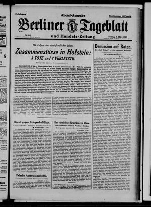 Berliner Tageblatt und Handels-Zeitung vom 08.03.1929