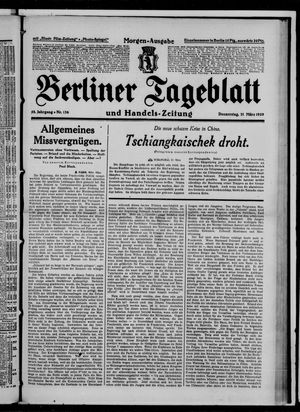 Berliner Tageblatt und Handels-Zeitung vom 21.03.1929