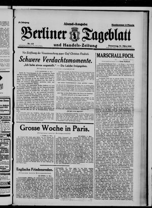 Berliner Tageblatt und Handels-Zeitung vom 21.03.1929