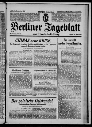 Berliner Tageblatt und Handels-Zeitung vom 22.03.1929