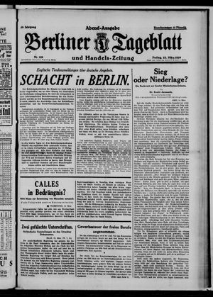 Berliner Tageblatt und Handels-Zeitung on Mar 22, 1929