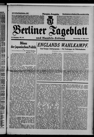 Berliner Tageblatt und Handels-Zeitung vom 28.03.1929