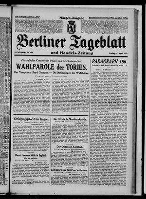 Berliner Tageblatt und Handels-Zeitung on Apr 5, 1929