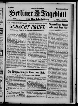 Berliner Tageblatt und Handels-Zeitung vom 05.04.1929