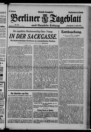 Berliner Tageblatt und Handels-Zeitung on Apr 6, 1929